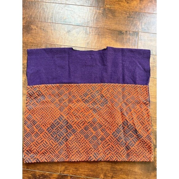 Sou Sou Womens Purple Kantoui Wool Blend Sweater Vest Oversized OSFA - Picture 9 of 10